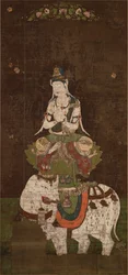 Fugen Bosatsu (Samantabhadra) (絹本著色普賢菩薩像, kenpon chakushoku fugenbosatsu zō)